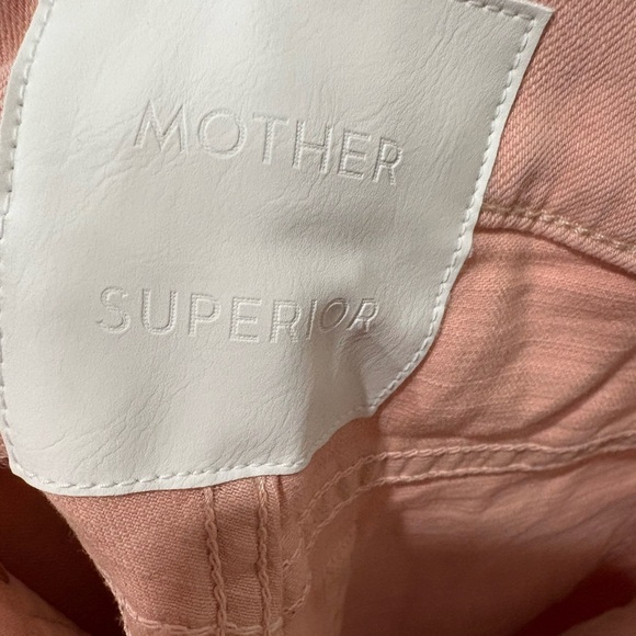 MOTHER NWT Denim- Insider Hoover Peach Parfait Jean - Picture 3 of 5